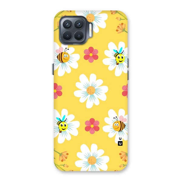 Happy Flowers Back Case for Oppo F17 Pro