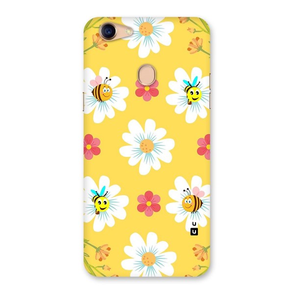 Happy Flowers Back Case for Oppo F5