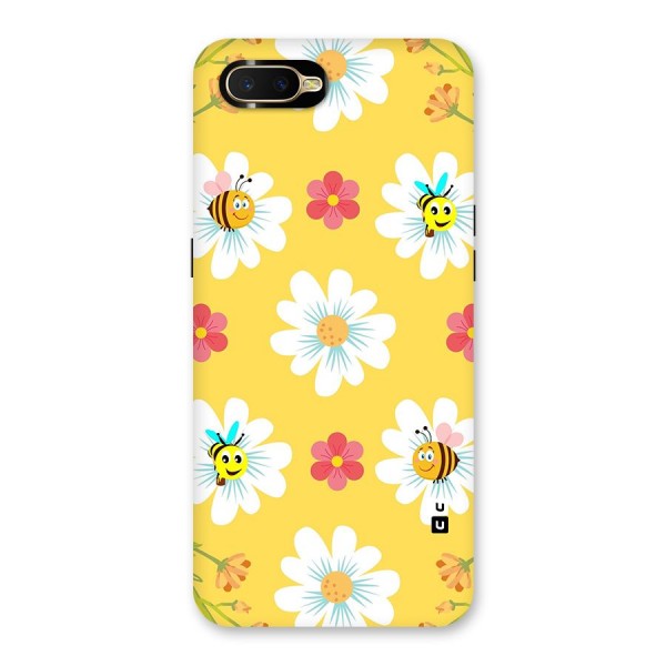 Happy Flowers Back Case for Oppo K1