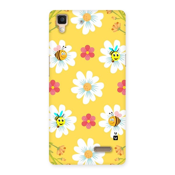 Happy Flowers Back Case for Oppo R7