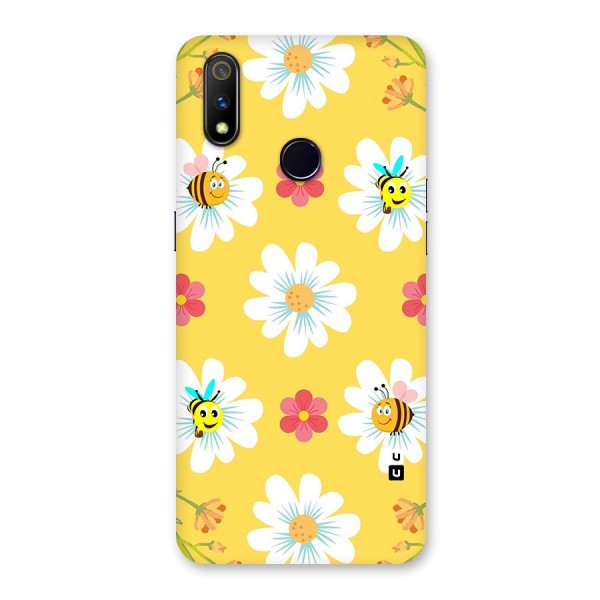 Happy Flowers Back Case for Realme 3 Pro