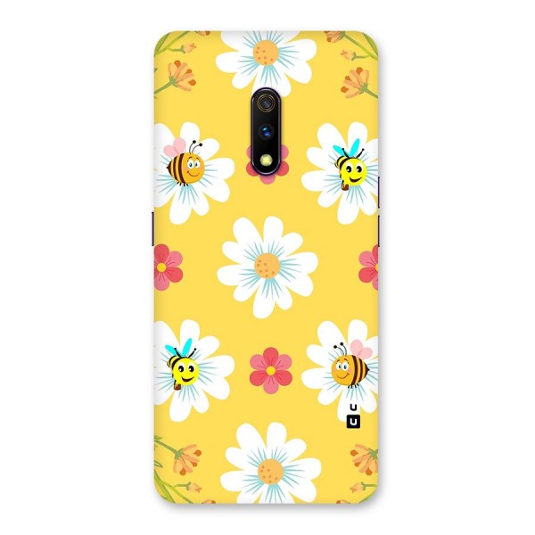 Happy Flowers Back Case for Realme X