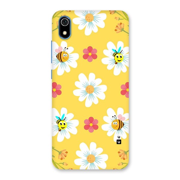 Happy Flowers Back Case for Redmi 7A