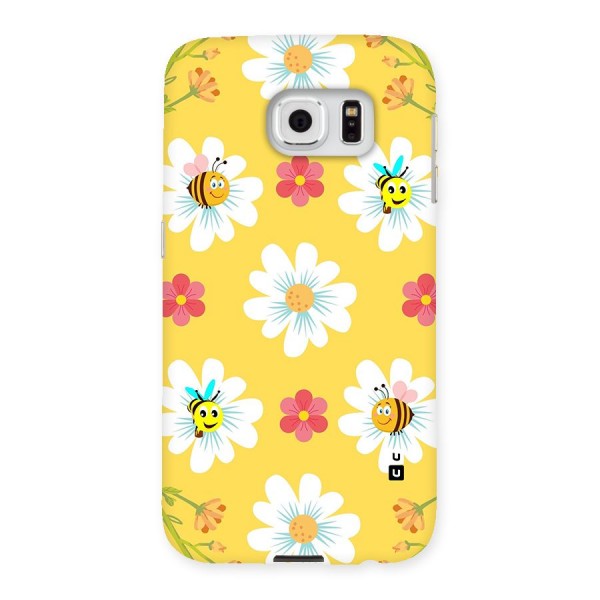 Happy Flowers Back Case for Samsung Galaxy S6