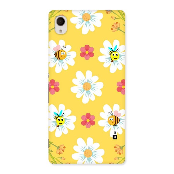 Happy Flowers Back Case for Sony Xperia M4