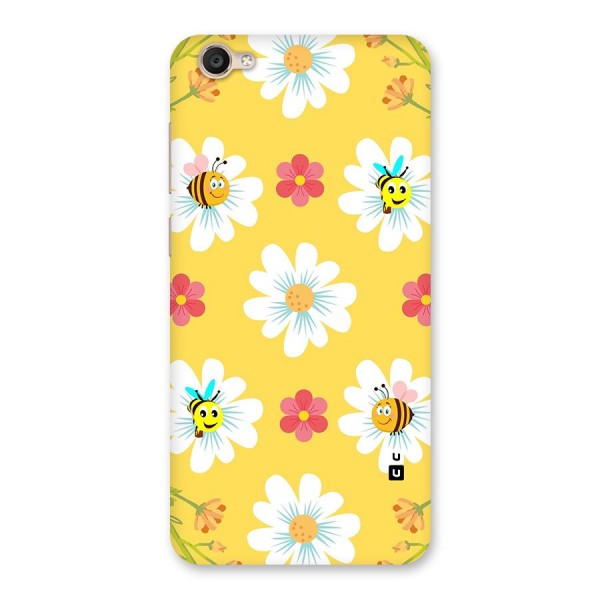 Happy Flowers Back Case for Vivo Y55