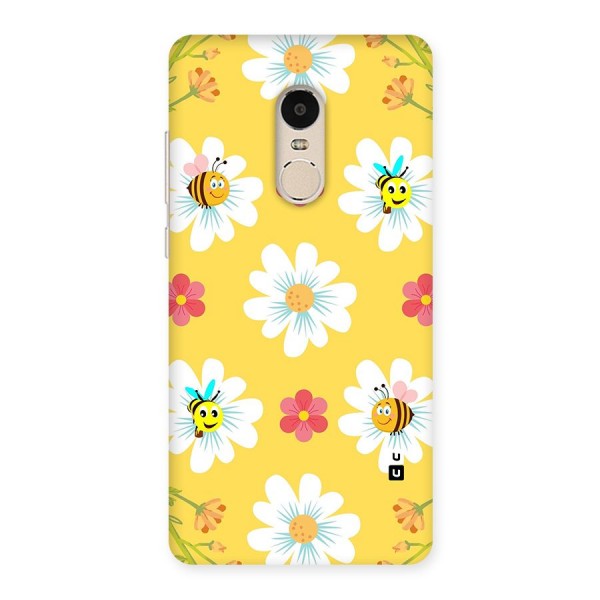 Happy Flowers Back Case for Xiaomi Redmi Note 4