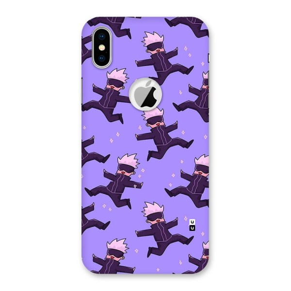 Happy Gojo Back Case for iPhone XS Logo Cut