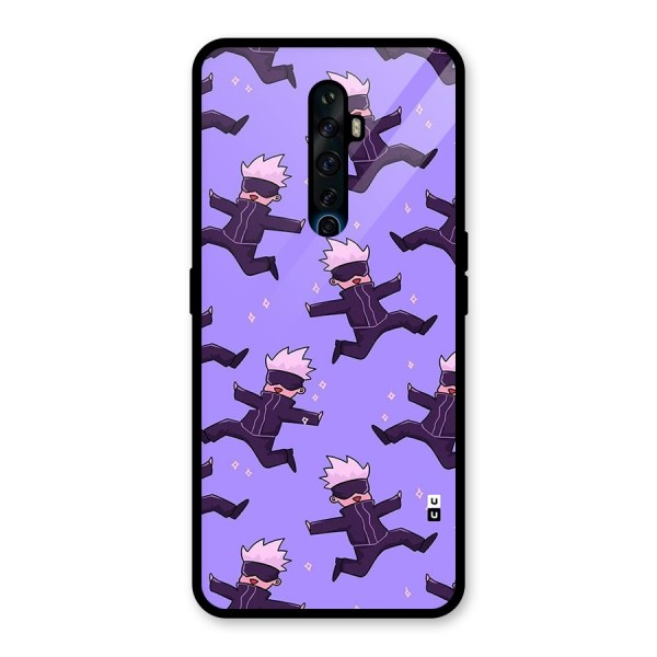 Happy Gojo Glass Back Case for Oppo Reno2 F