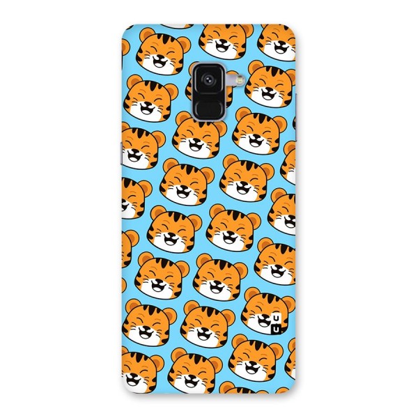 Happy Kitten Pattern Back Case for Galaxy A8 Plus