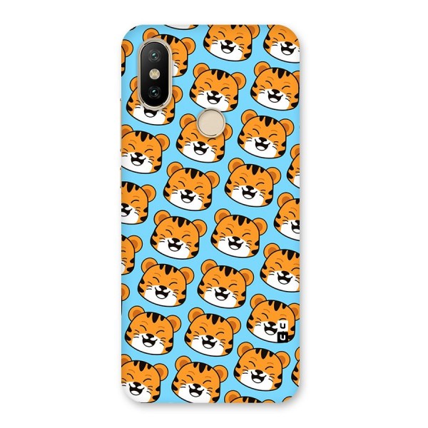 Happy Kitten Pattern Back Case for Mi A2