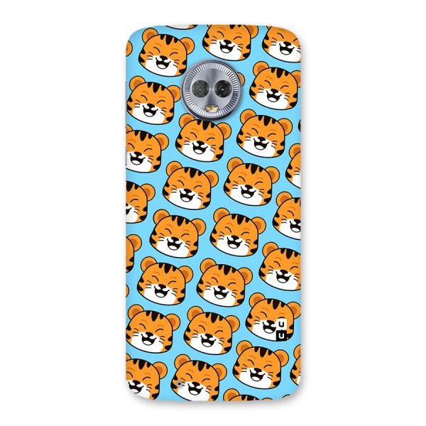 Happy Kitten Pattern Back Case for Moto G6