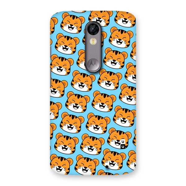 Happy Kitten Pattern Back Case for Moto X Force