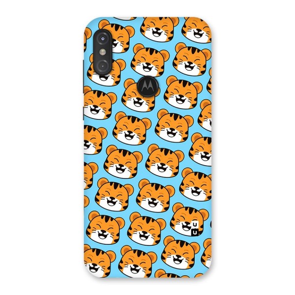 Happy Kitten Pattern Back Case for Motorola One Power