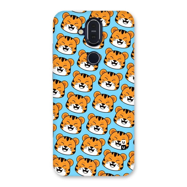 Happy Kitten Pattern Back Case for Nokia 8.1