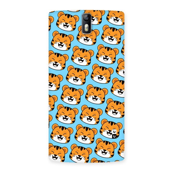 Happy Kitten Pattern Back Case for One Plus One