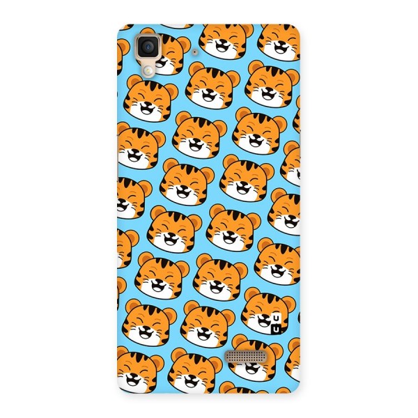 Happy Kitten Pattern Back Case for Oppo R7