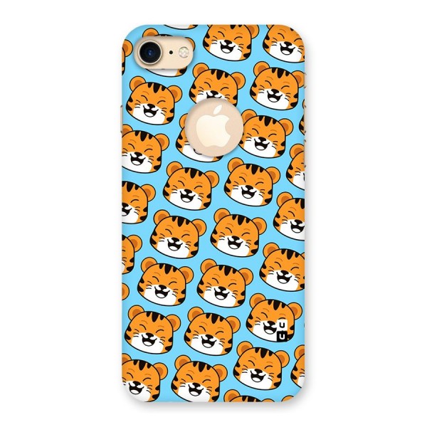 Happy Kitten Pattern Back Case for iPhone 8 Logo Cut