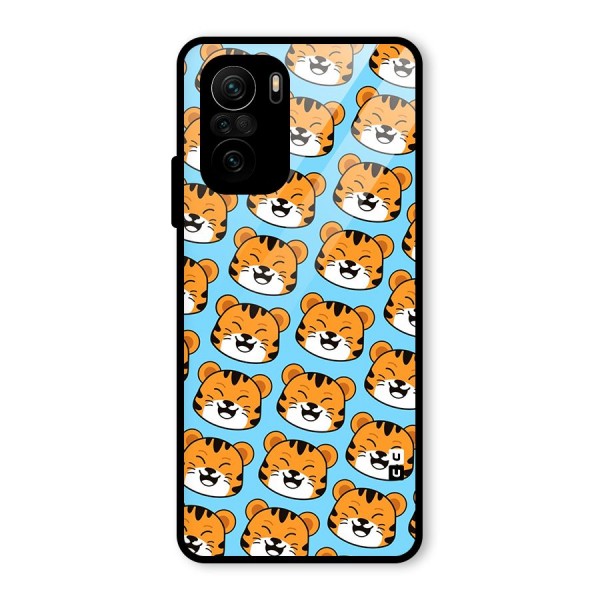 Happy Kitten Pattern Glass Back Case for Mi 11x