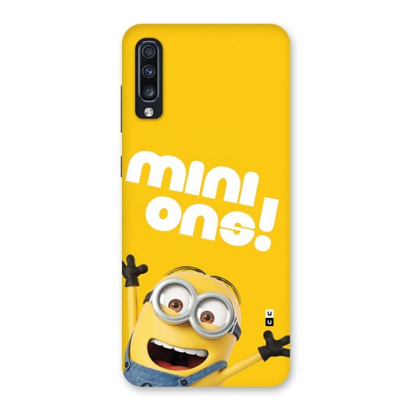 Happy Minion Back Case for Galaxy A70s