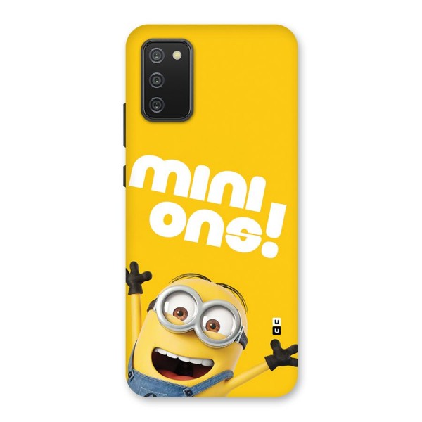 Happy Minion Back Case for Galaxy M02s