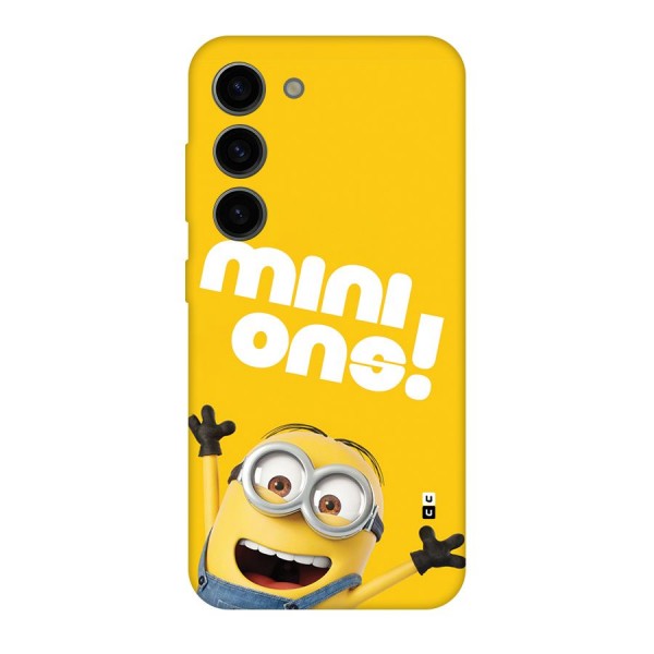 Happy Minion Back Case for Galaxy S23