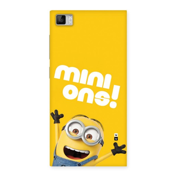 Happy Minion Back Case for Mi3