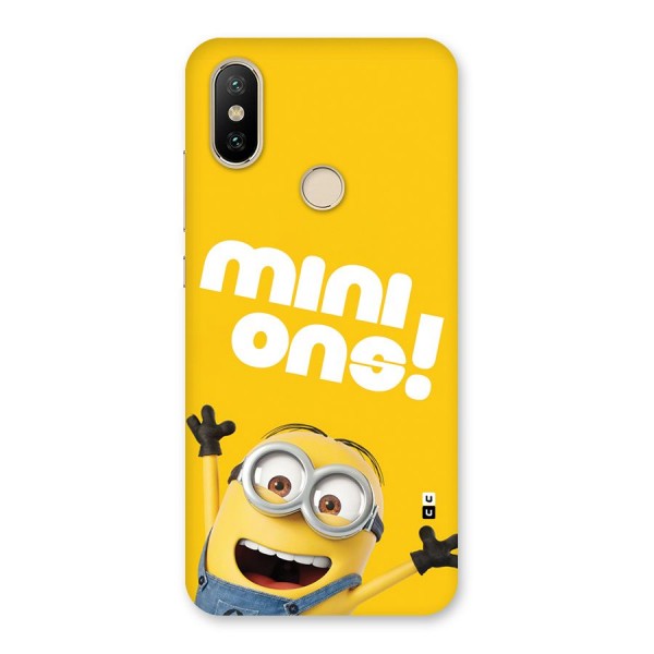 Happy Minion Back Case for Mi A2