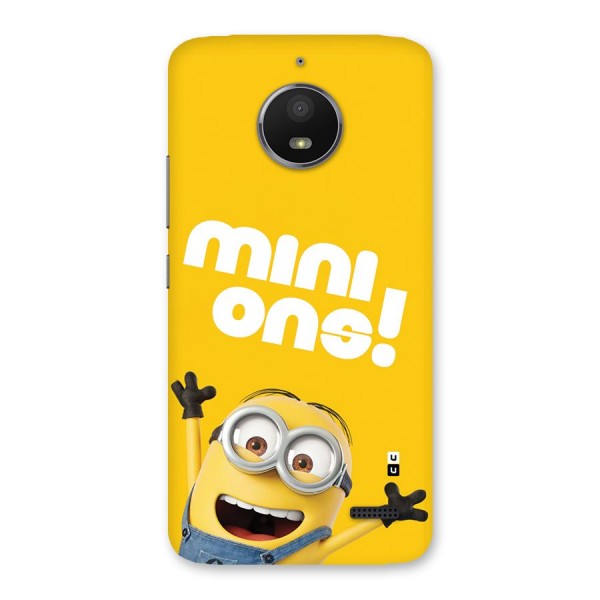 Happy Minion Back Case for Moto E4