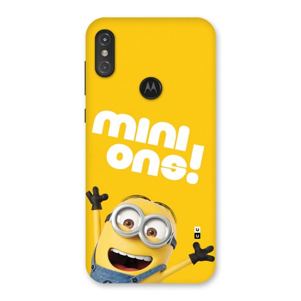 Happy Minion Back Case for Motorola One Power