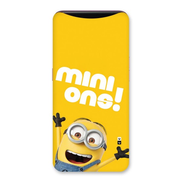 Happy Minion Back Case for Oppo Find X