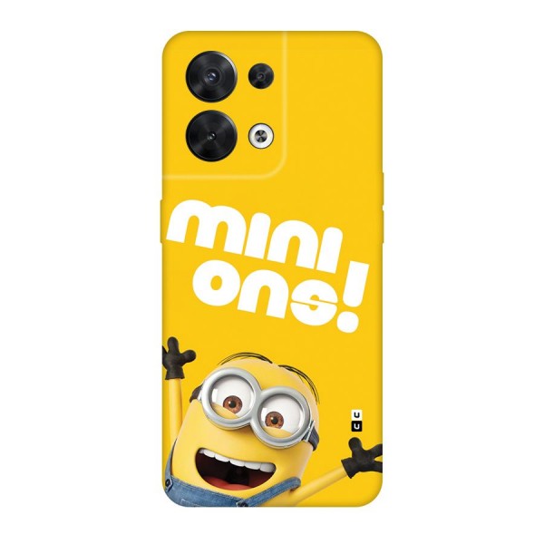 Happy Minion Back Case for Oppo Reno8 5G