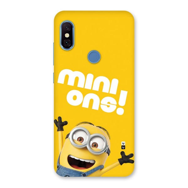 Happy Minion Back Case for Redmi Note 6 Pro