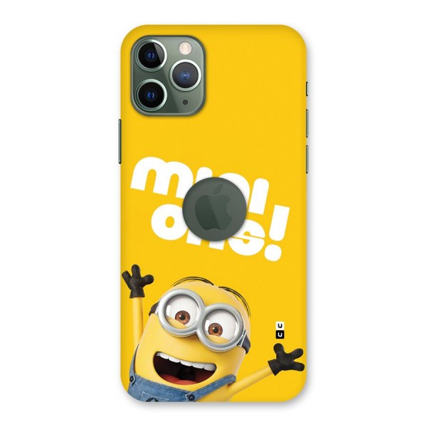 Happy Minion Back Case for iPhone 11 Pro Logo Cut