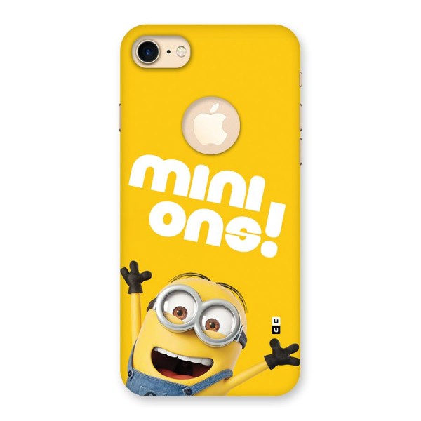 Happy Minion Back Case for iPhone 8 Logo Cut