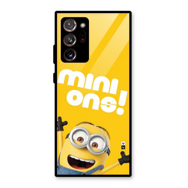 Happy Minion Glass Back Case for Galaxy Note 20 Ultra