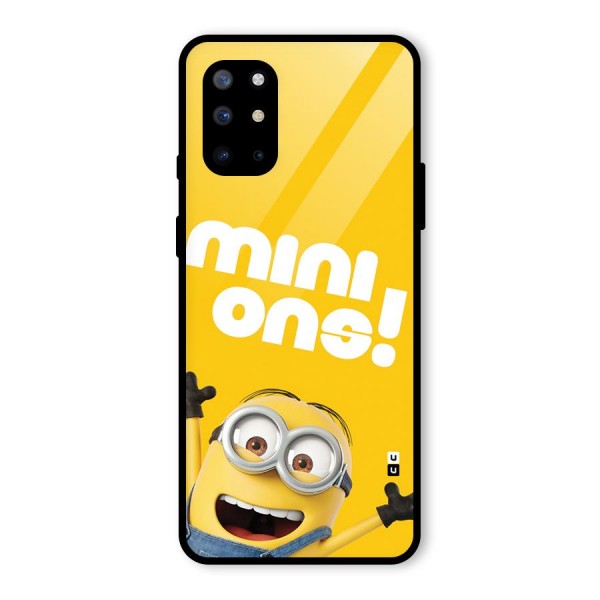 Happy Minion Glass Back Case for OnePlus 8T