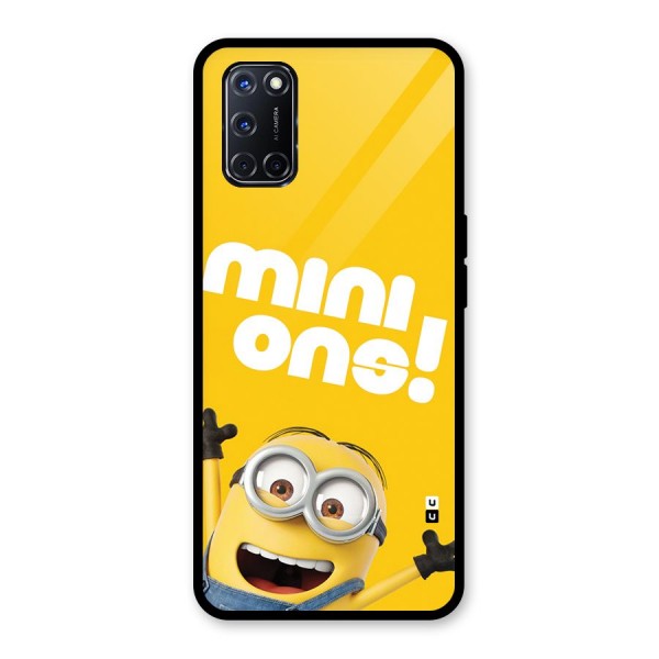 Happy Minion Glass Back Case for Oppo A52