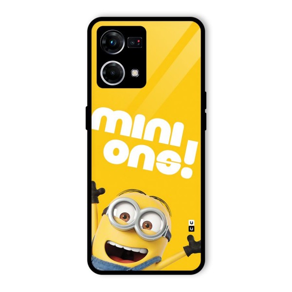 Happy Minion Glass Back Case for Oppo F21s Pro 4G