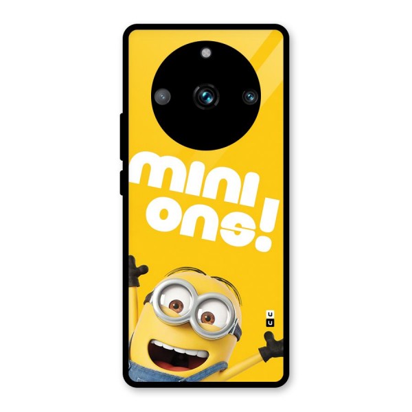 Happy Minion Glass Back Case for Realme 11 Pro