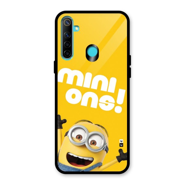 Happy Minion Glass Back Case for Realme 5