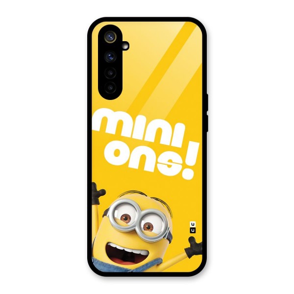 Happy Minion Glass Back Case for Realme 6