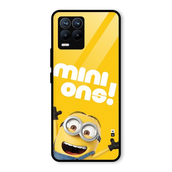 Happy Minion Glass Back Case for Realme 8