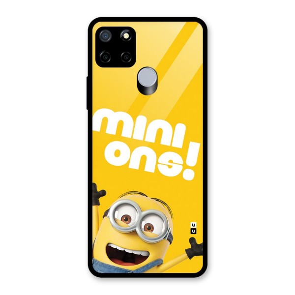 Happy Minion Glass Back Case for Realme C15