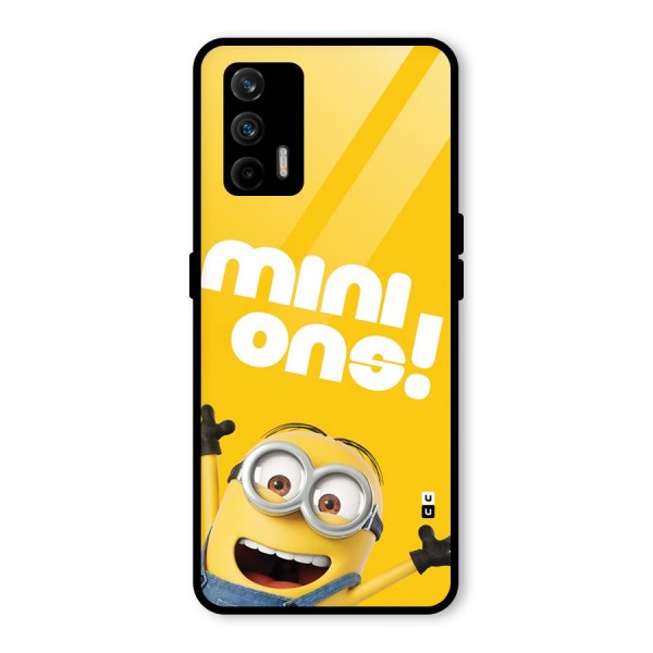 Happy Minion Glass Back Case for Realme GT 5G