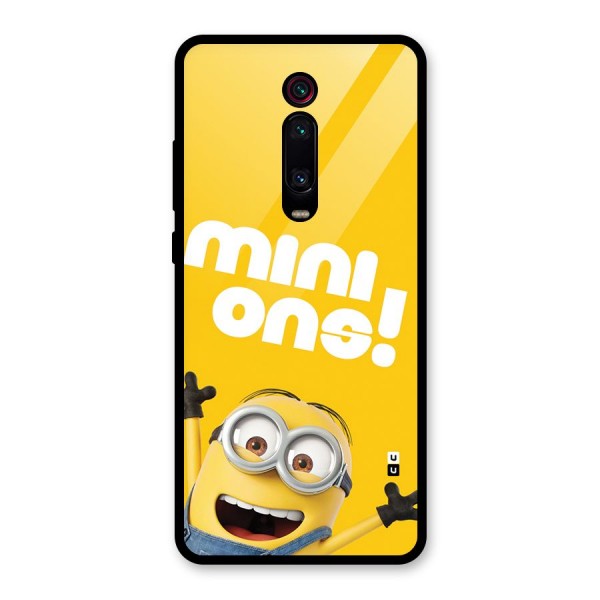 Happy Minion Glass Back Case for Redmi K20 Pro