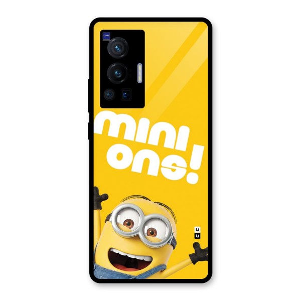 Happy Minion Glass Back Case for Vivo X70 Pro