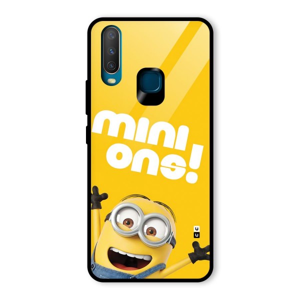 Happy Minion Glass Back Case for Vivo Y15