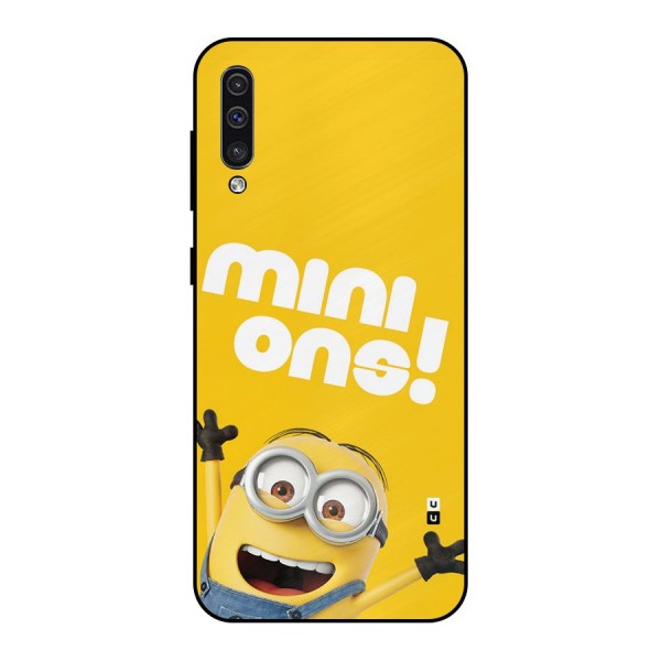 Happy Minion Metal Back Case for Galaxy A50s