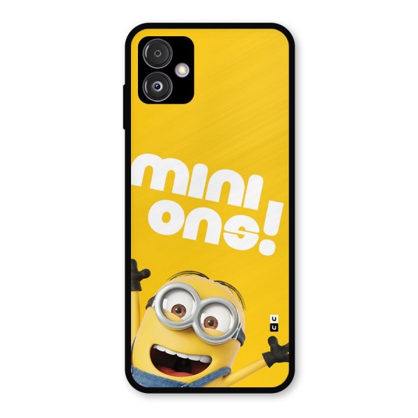 Happy Minion Metal Back Case for Galaxy F14